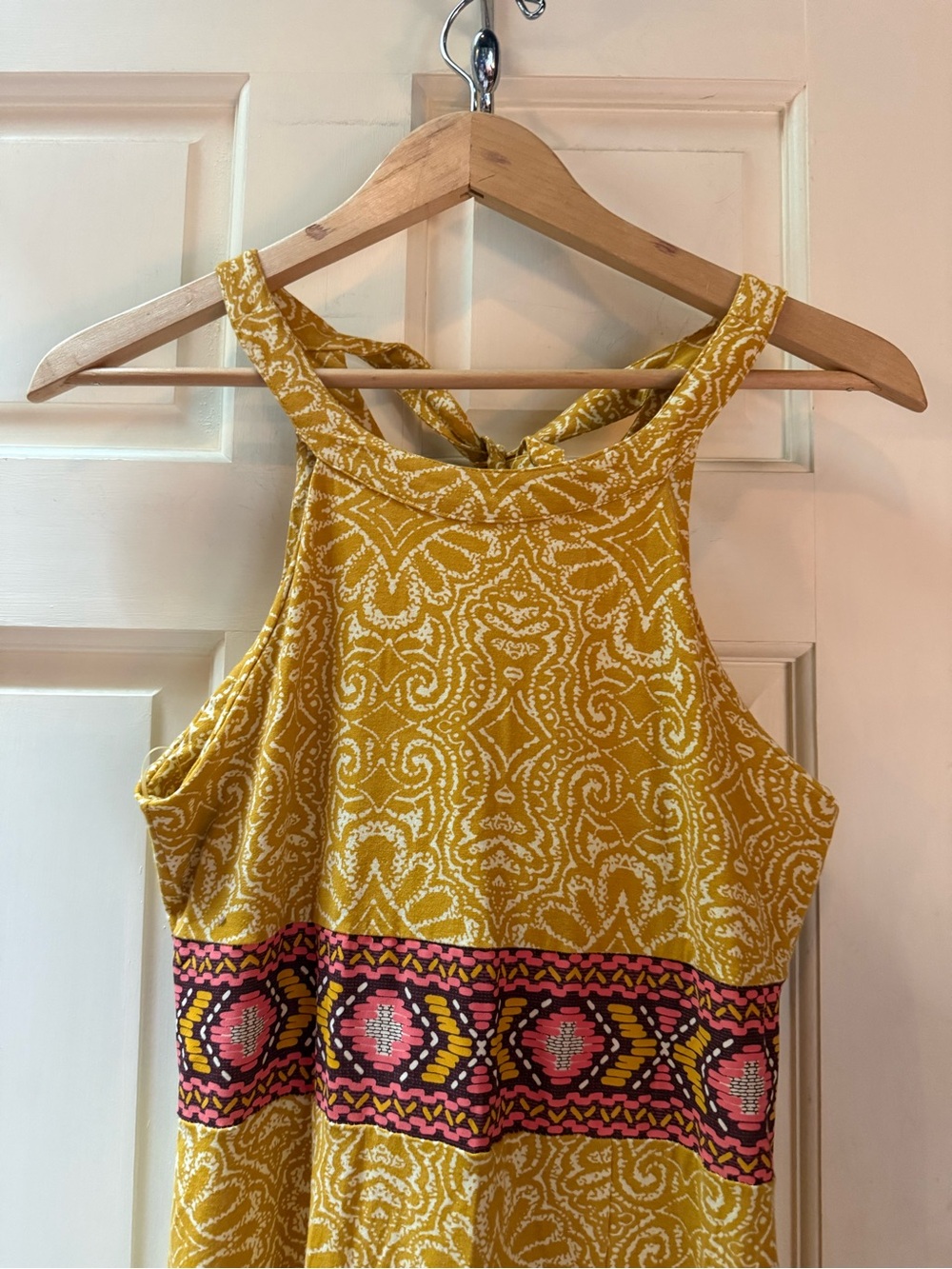 Prana Skye Dress Marigold Yellow Halter Maxi Dress Small - Picture 3 of 8